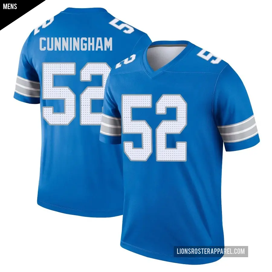 Men's Detroit Lions ＃52 Zach Cunningham Blue Legend 2nd Jersey