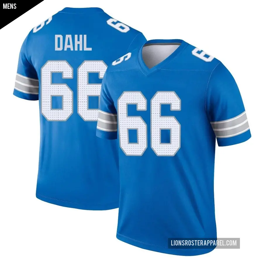 Men's Detroit Lions ＃66 Joe Dahl Blue Legend 2nd Jersey
