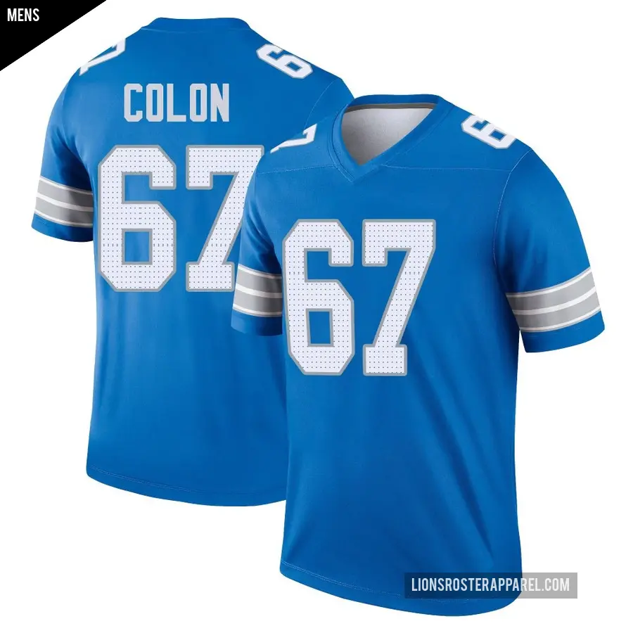 Men's Detroit Lions ＃67 Trystan Colon Blue Legend 2nd Jersey