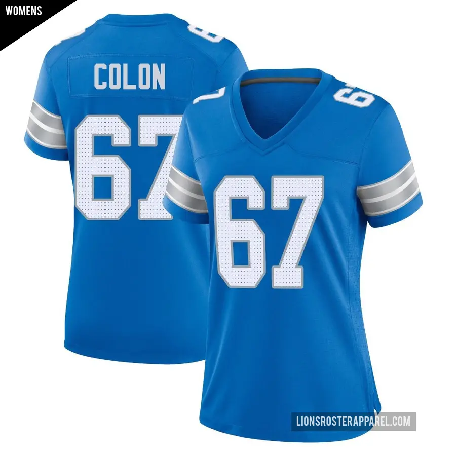 Women's Detroit Lions ＃67 Trystan Colon Blue Game 2nd Jersey