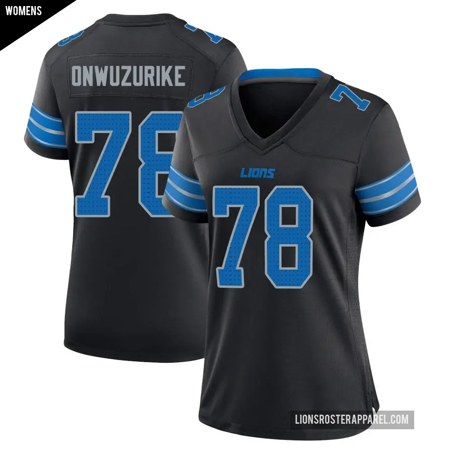 Men's Detroit Lions ＃78 Levi Onwuzurike Black Limited